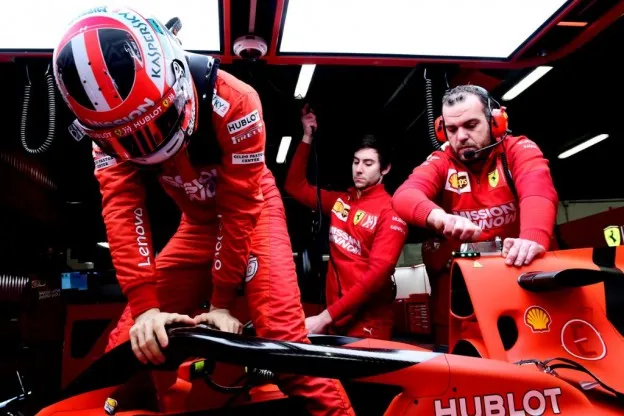 Leclerc testdagen Barcelona 2019 Ferrarijpg