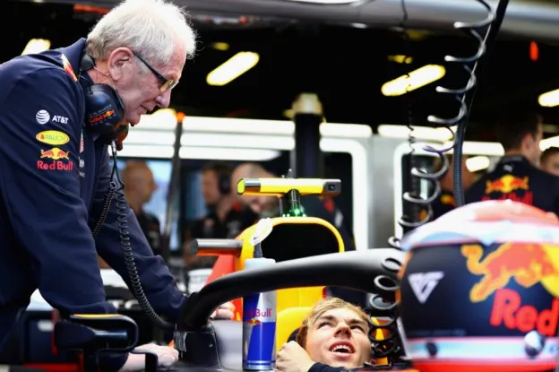Helmut Marko Pierre Gasly red bull pole party mode gp australie 2019jpg