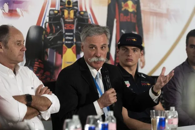 Chase Carey Red Bull Max Verstappen 2018jpg