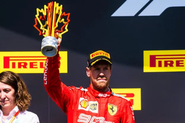 Sebastian Vettel gp canada 2019 podiumjpg
