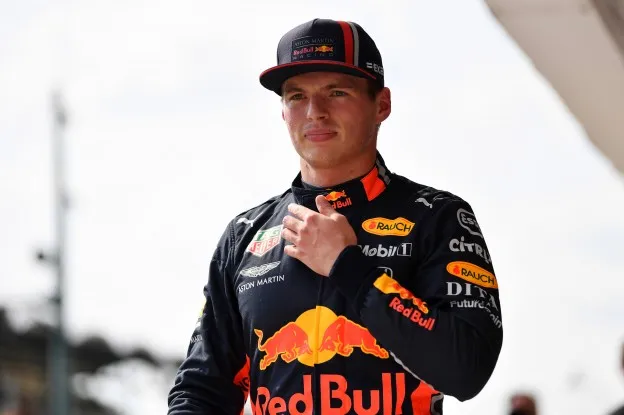 Verstappen na pole Hongarije 2019jpg