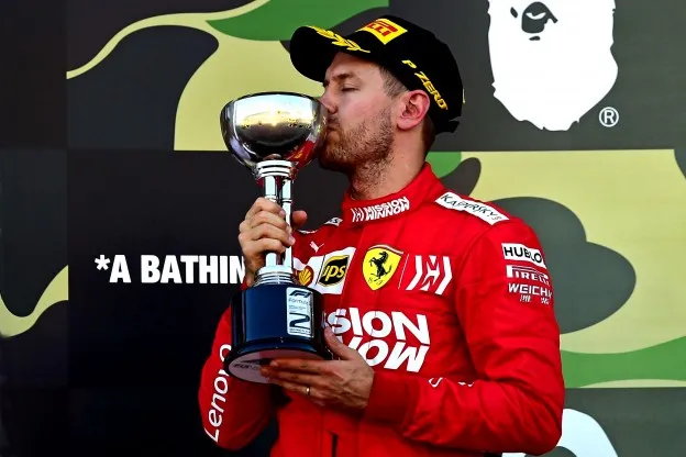 Vettel podium Ferrarijpg
