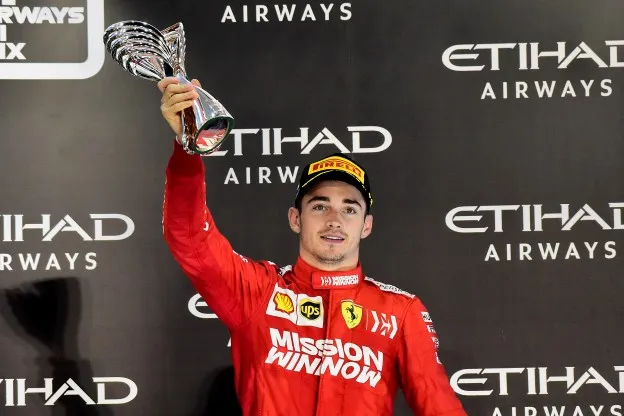 Leclerc Podium Ferrarijpg