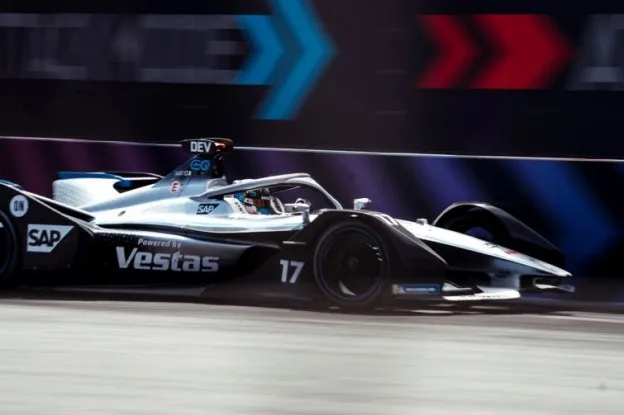 Mercedes Benz EQ Silver Arrow 01 racing in the attack mode zonejpeg