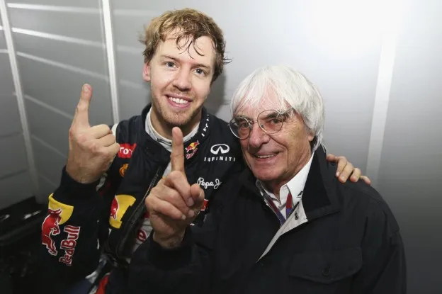Ecclestone Vettel f1jpg