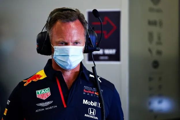 christian horner mondkapje closeupjpg