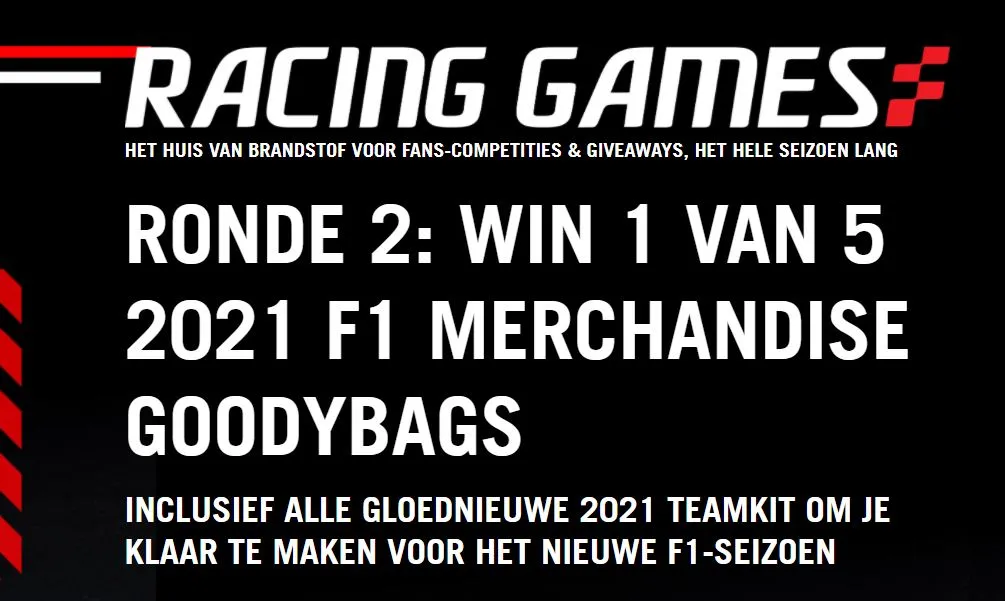 Screenshot Fuel For Fans prijsvraag GP Bahrein