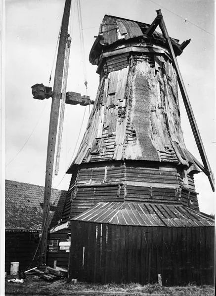 437px molen de ooievaar tijdens restauratie zaandam 20219057 rce