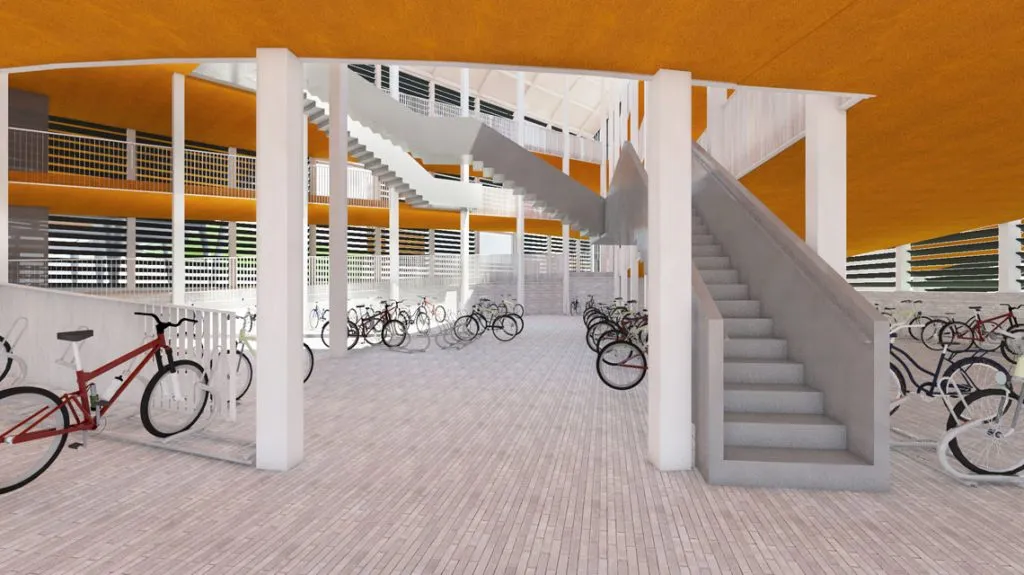 fietsenstalling station