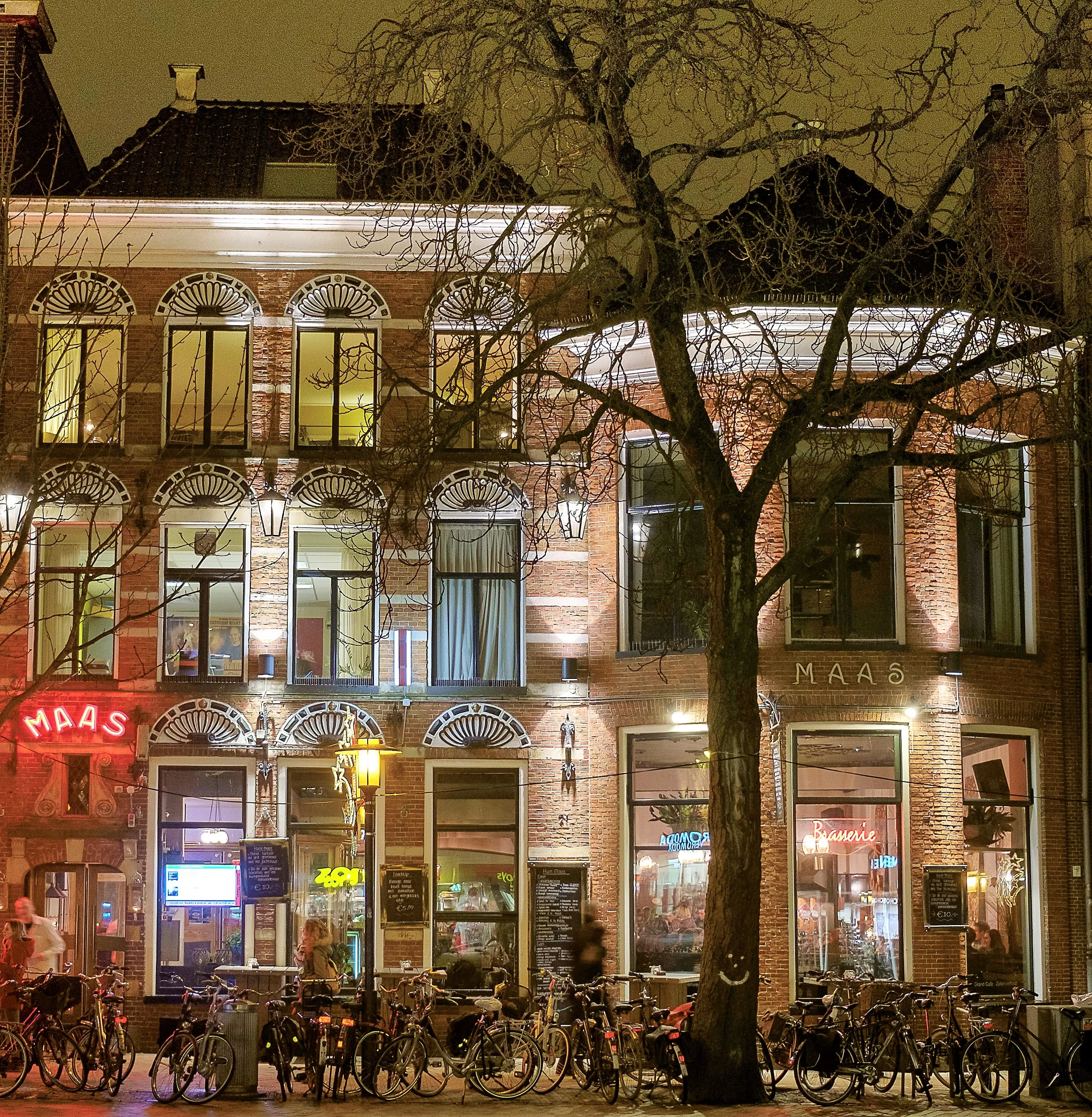 huize maas bij nacht