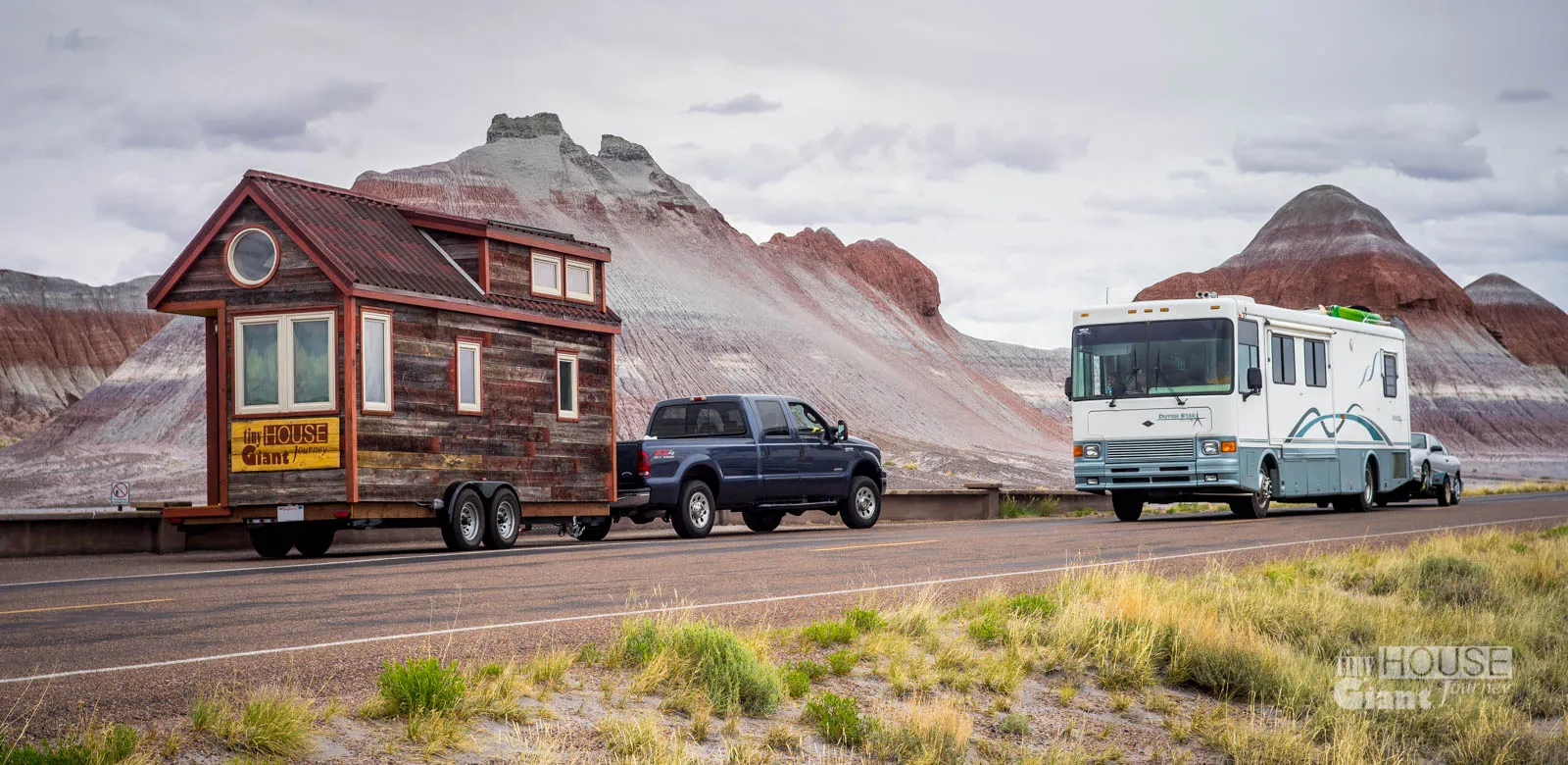 tiny house giant journey in the petrified forest and an rv
