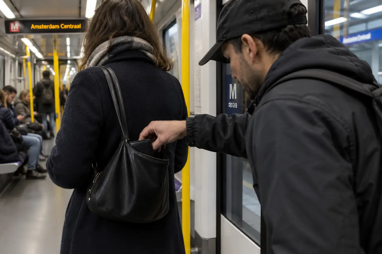 Zakroldief in Amsterdamse metro