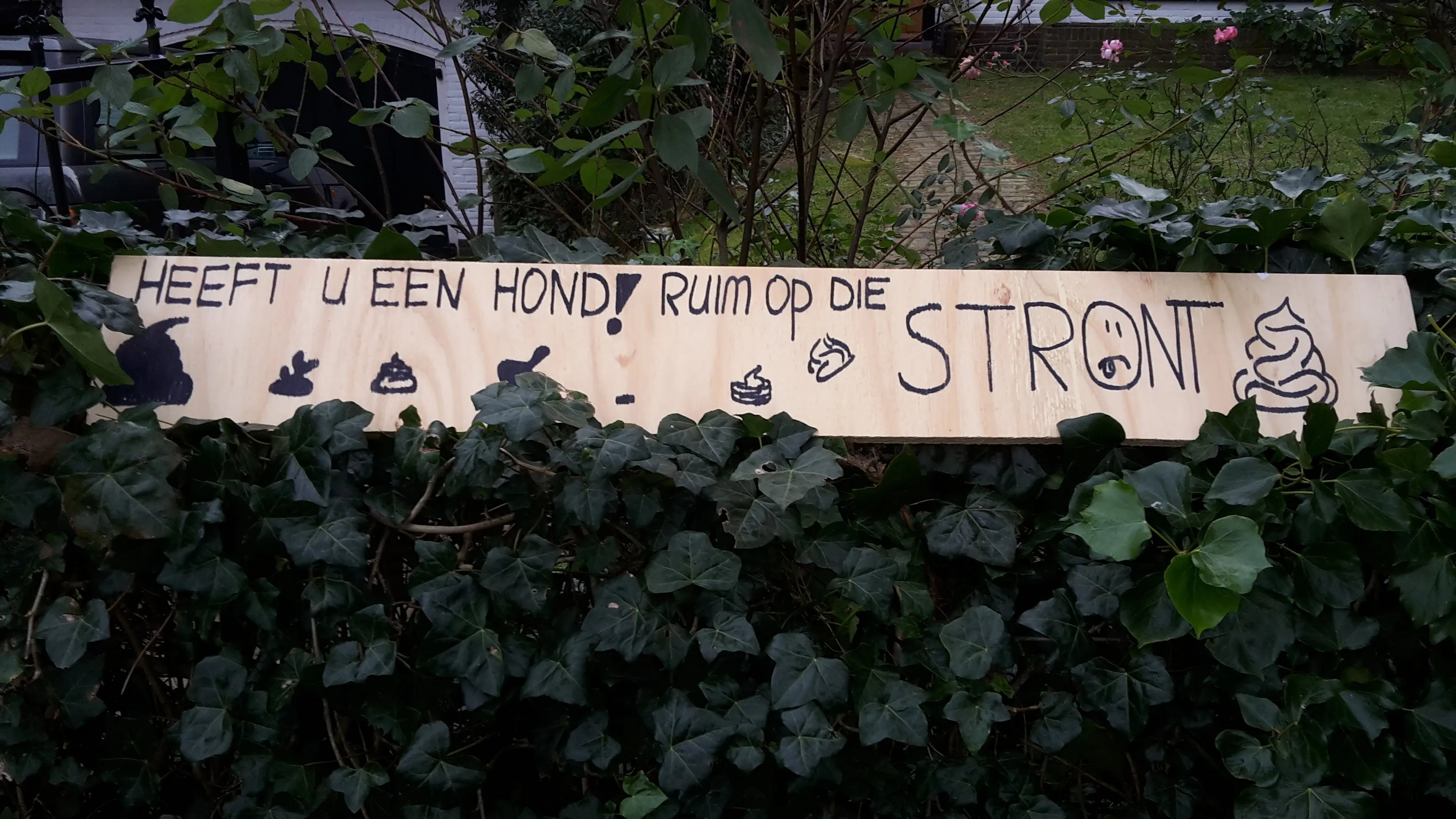 hondenpoep bord bentveld jaap koper