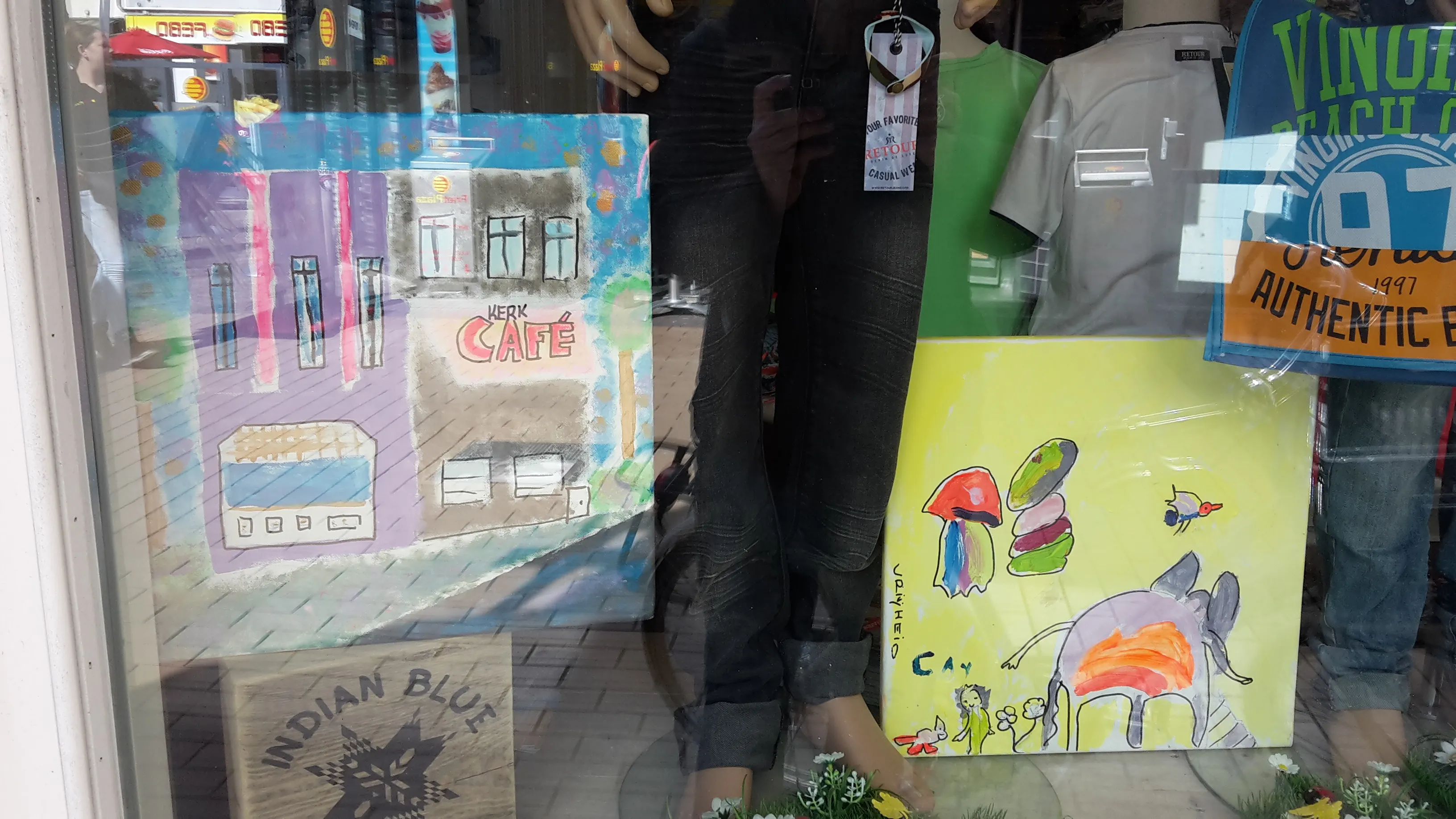 kinderkunstlijn etalage jaap koper