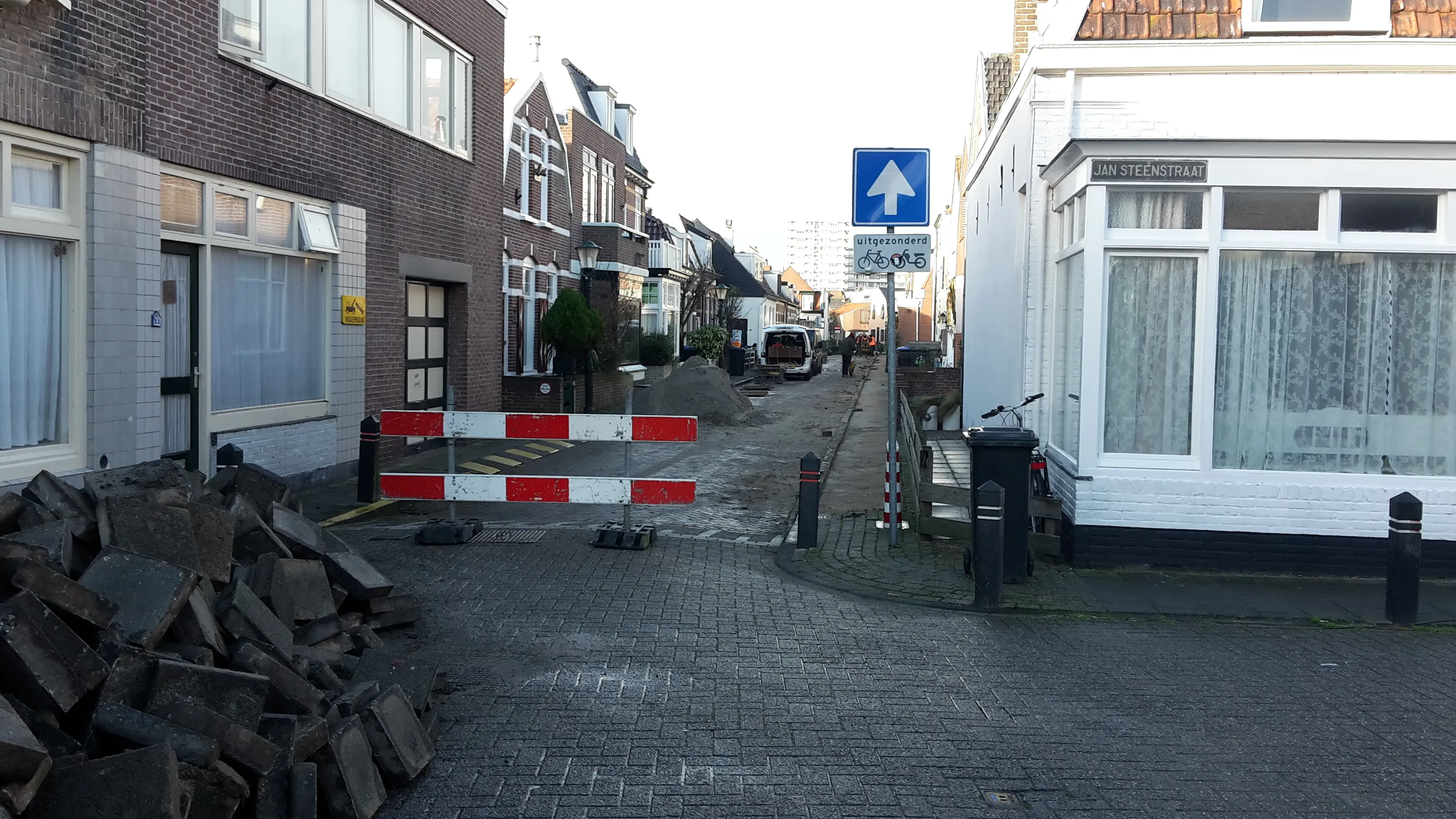 trottoirwerkzaamheden van ostadestraat