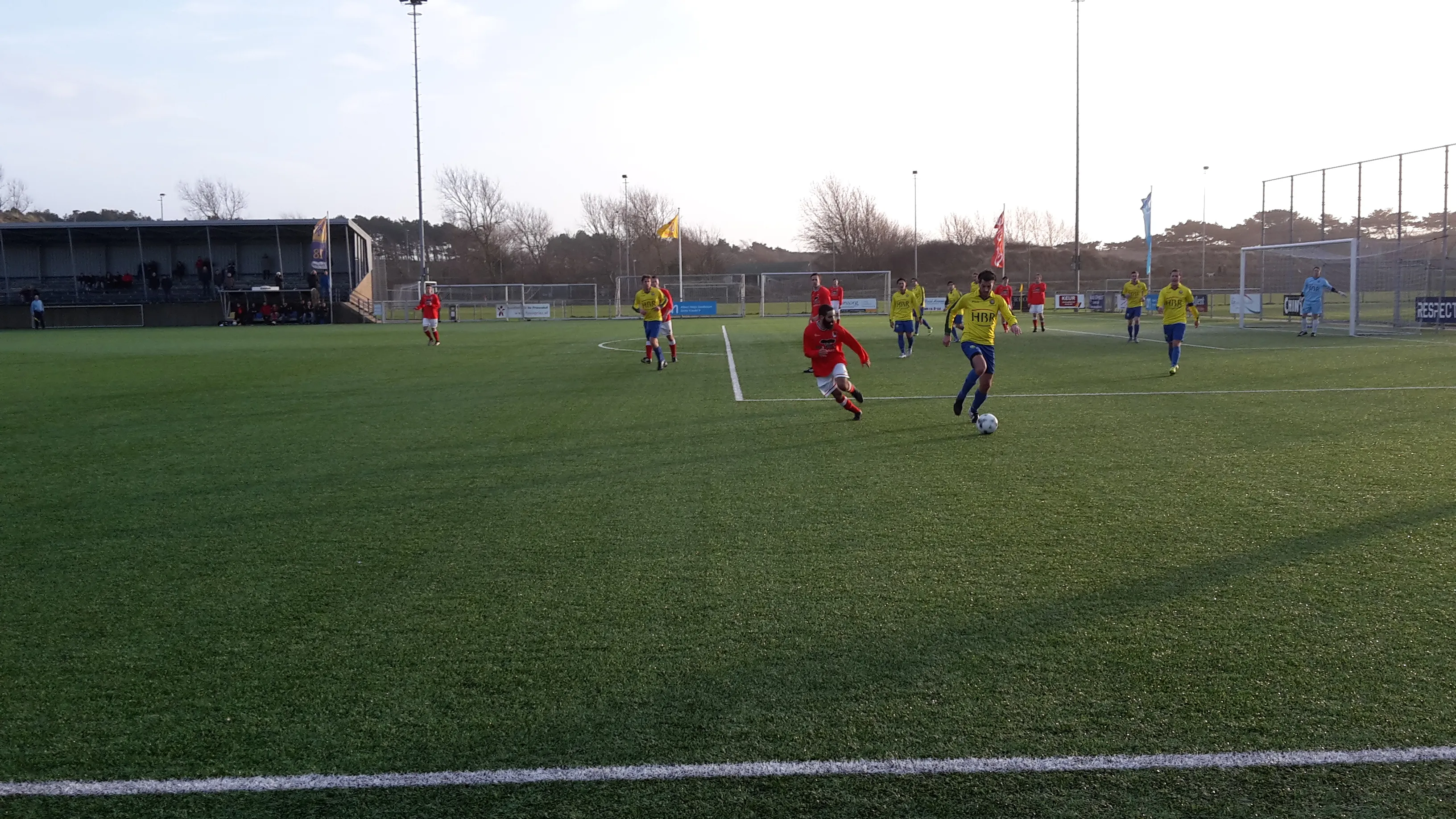 wedstrijdbeeld sv zandvoort tegen scw 230116