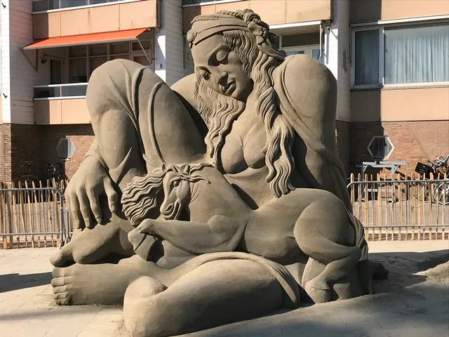 winnende zandsculptuur van sergi ramirez 2018 webpagina communicatie gemeente zandvoort