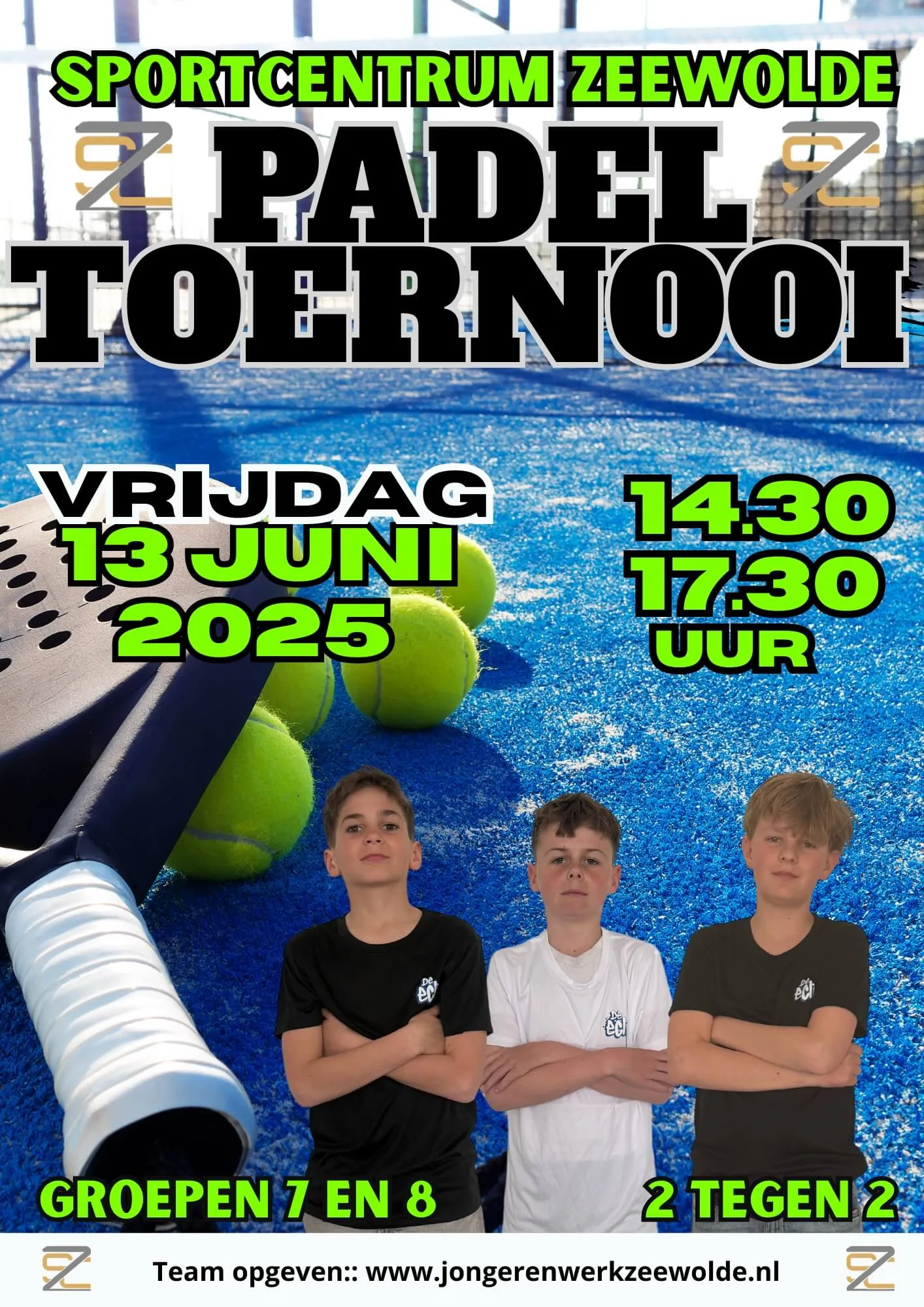 padel toernooi jongerenwerk zeewolde