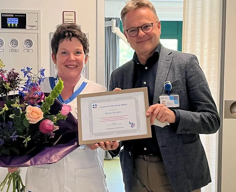 hans schoo en berna sleijster nurse of the year