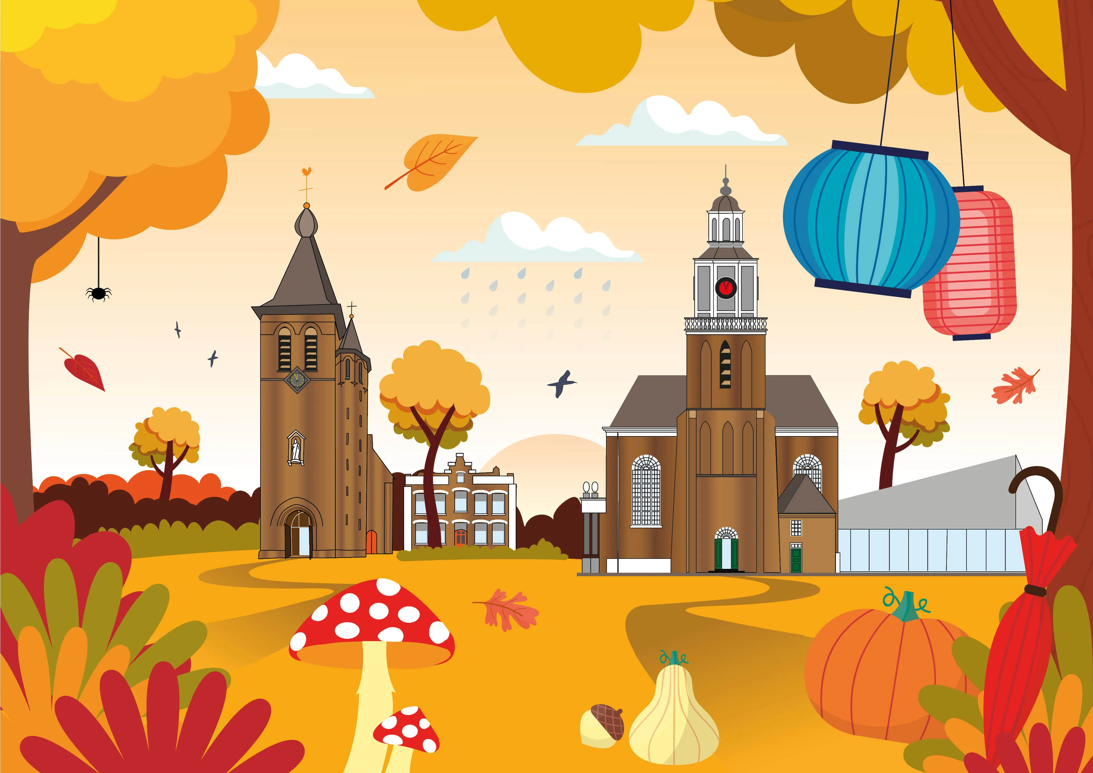oude kerk nicolaaskerk lampionnenoptocht