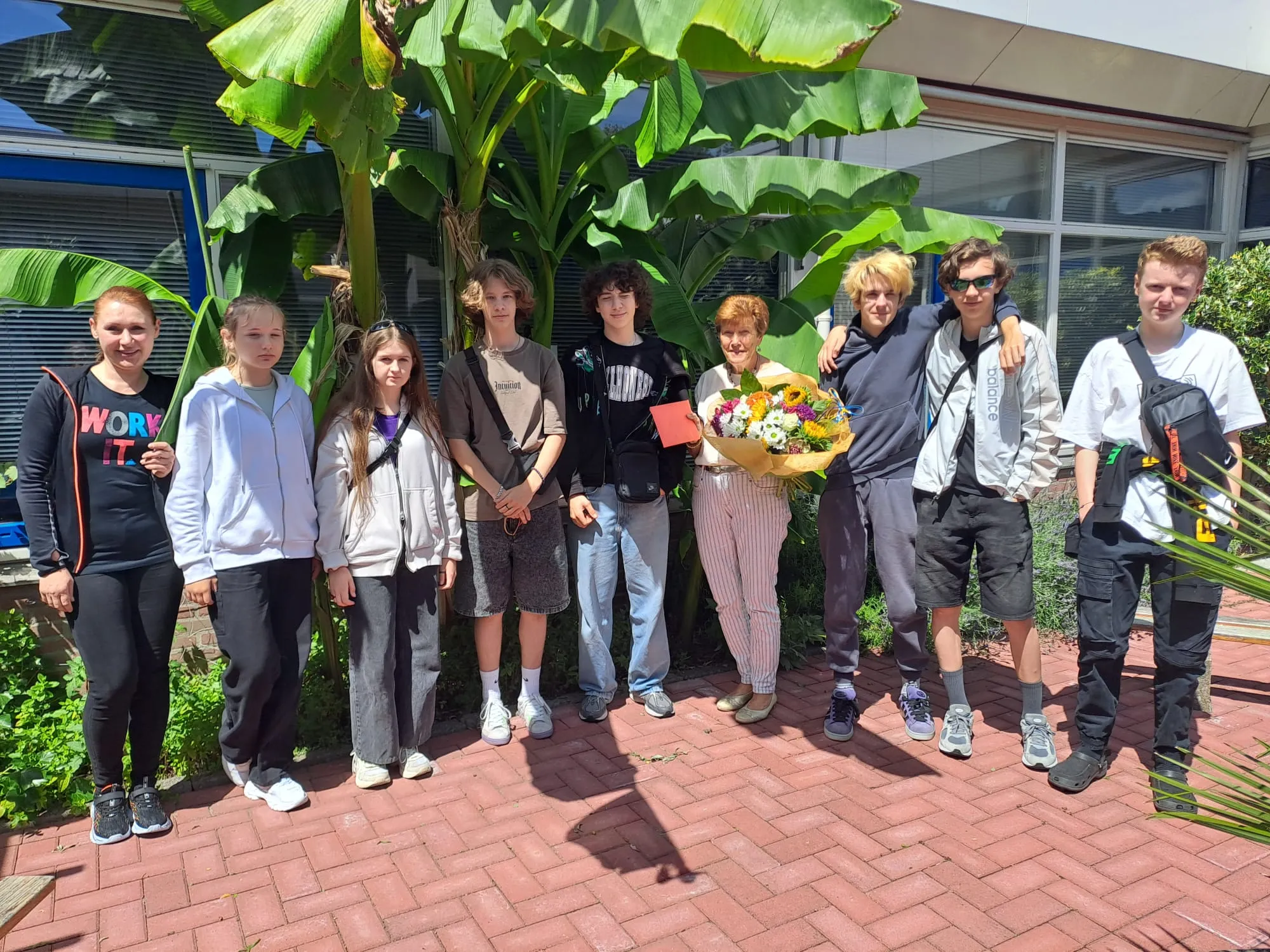 scholieren internationale schakelklas bij piezo foto stichting piezo