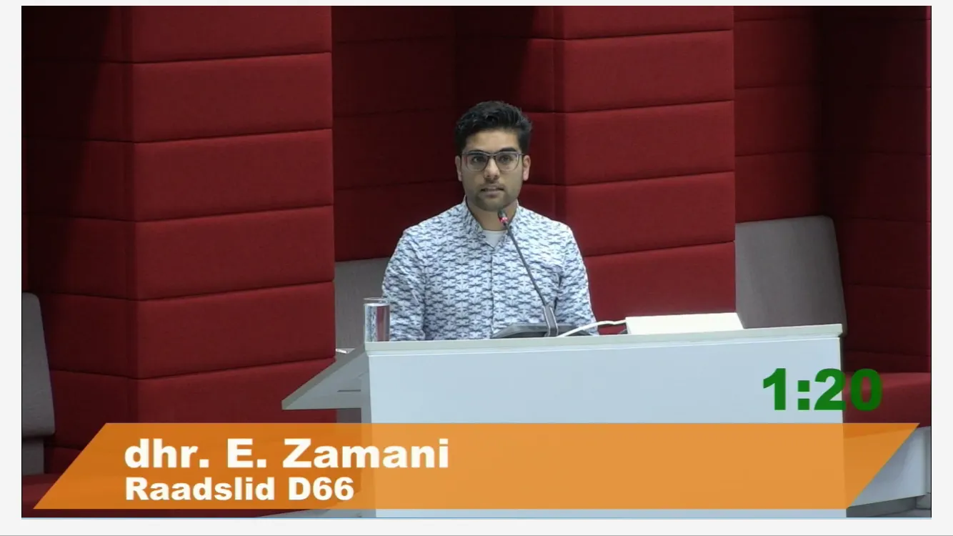 d66 raadslid esmael zamani