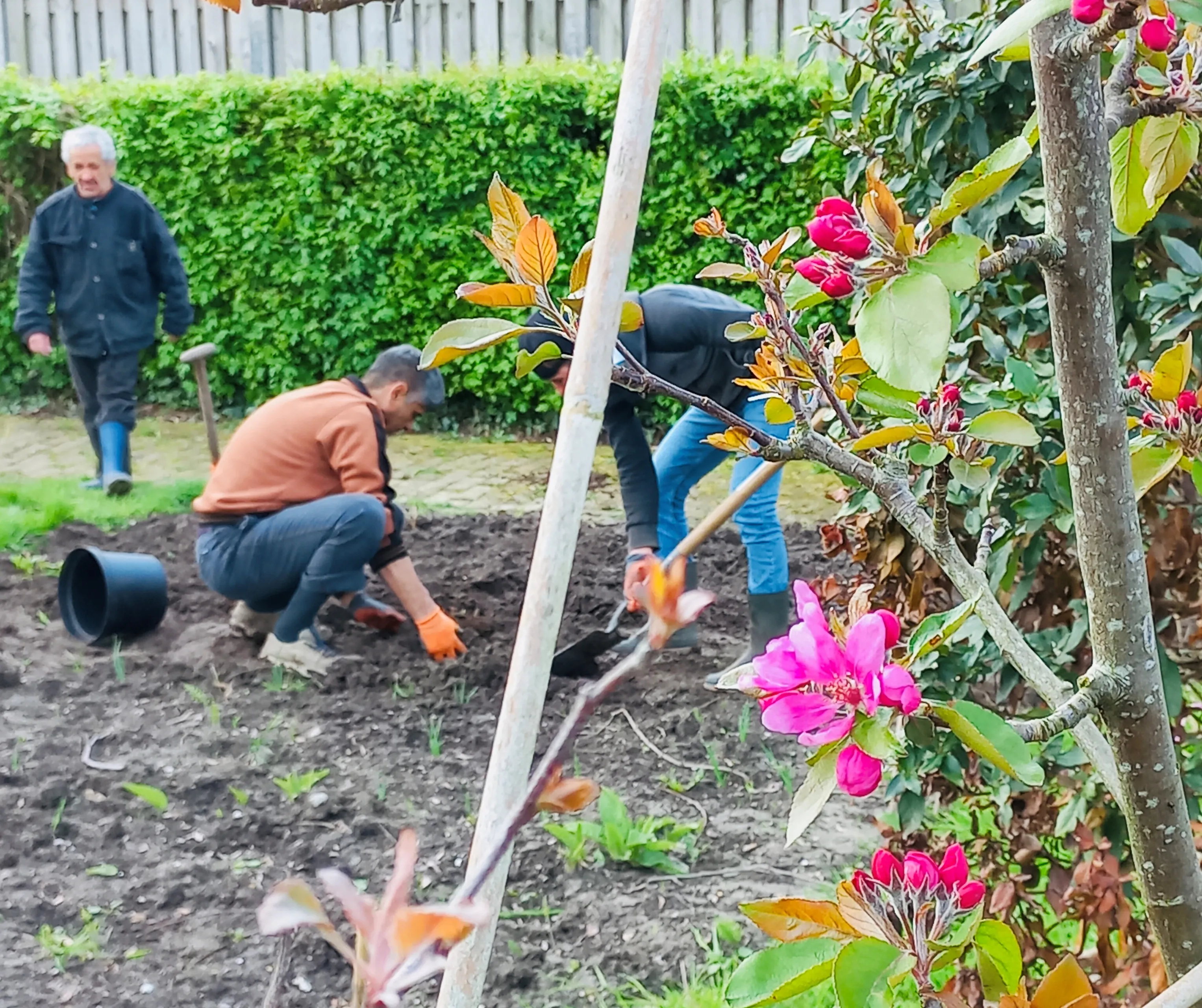 gezellig samen aan de slag in wijktuin noordhove foto stichting piezo
