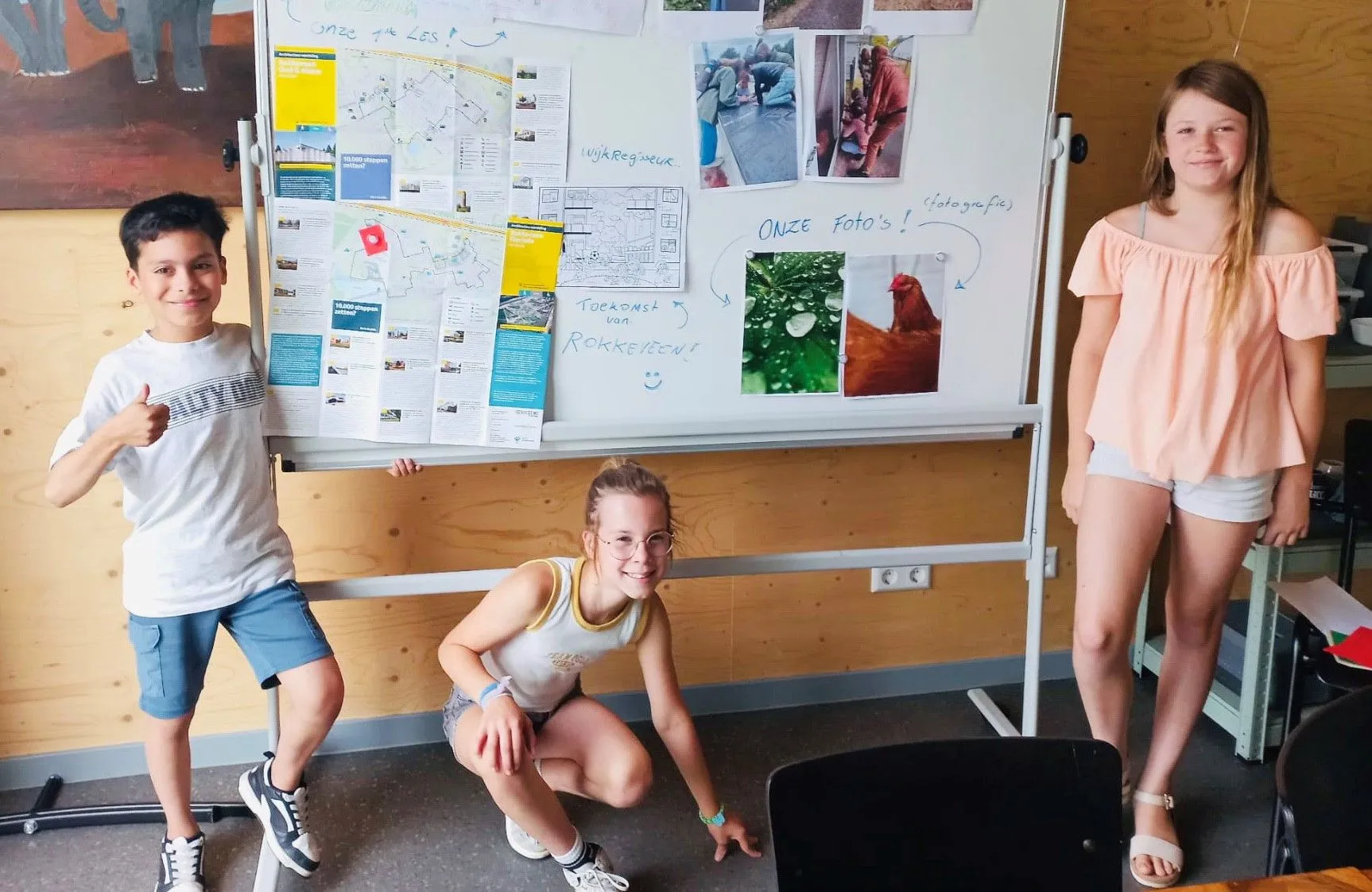 kinderen van de piezo talentenacademie rokkeveen presenteren aan hun ouders alles wat zij geleerd hebben over toerisme en recreatie foto stichting piezo