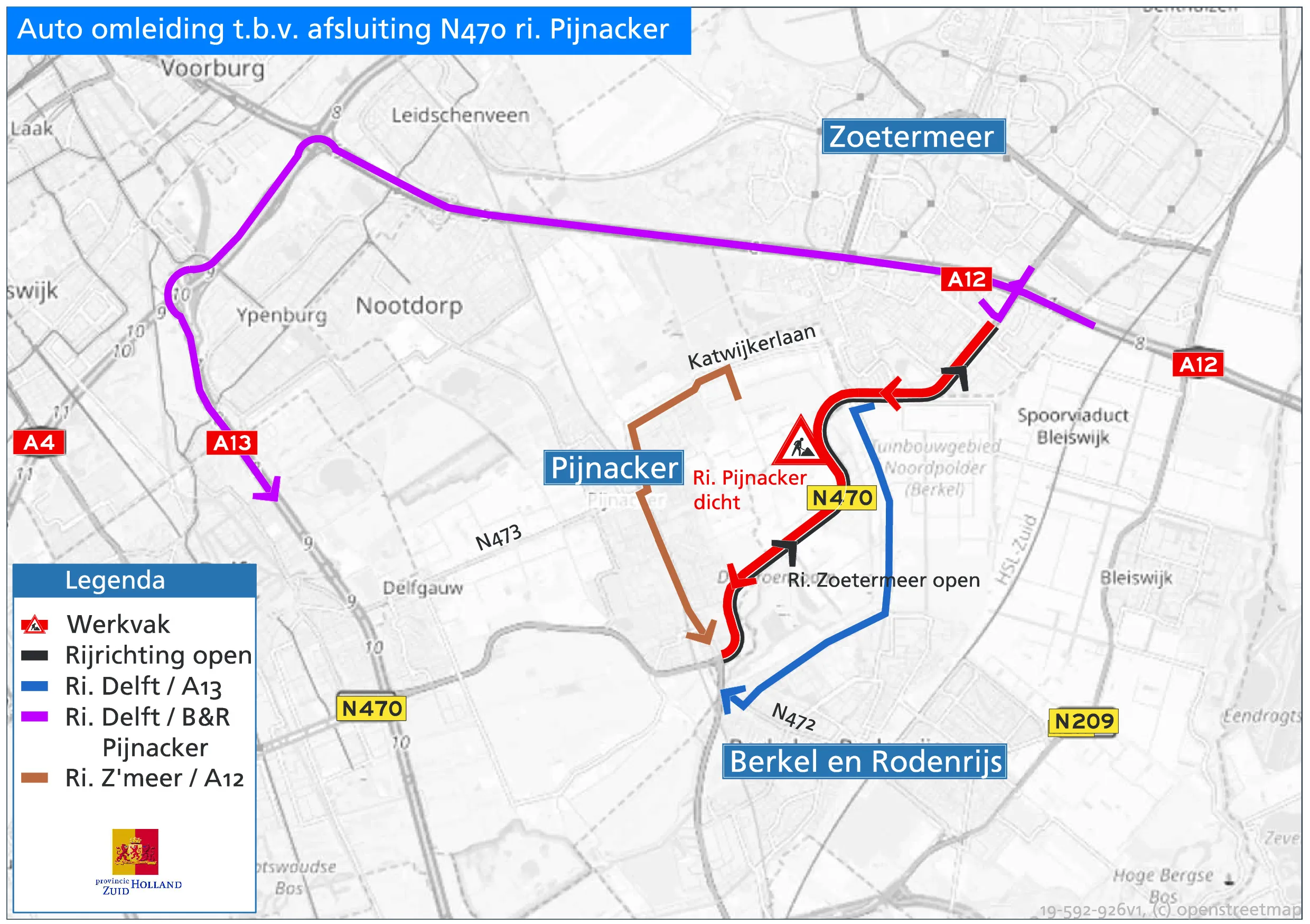 omleiding afsluiting noordbaan