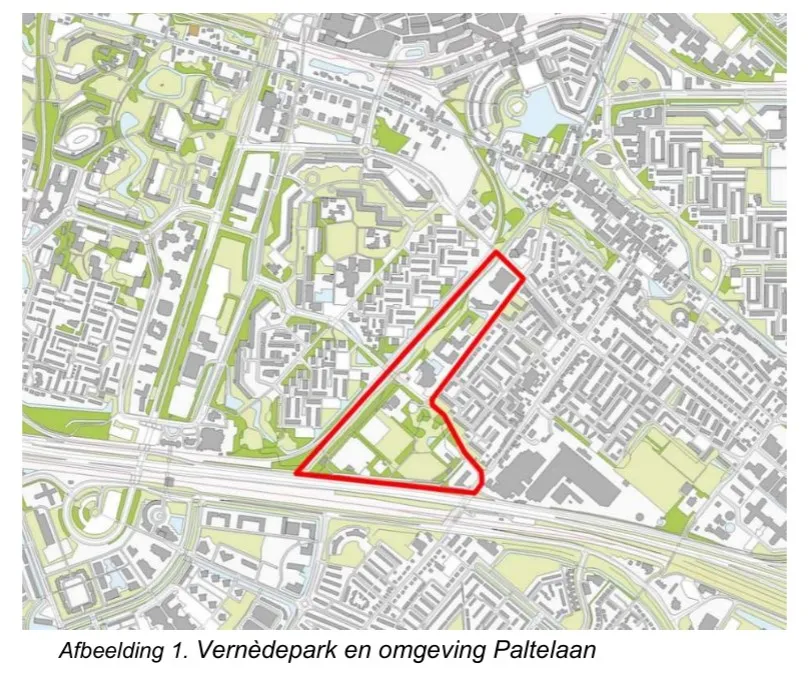 vernedepark en omgeving paltelaan