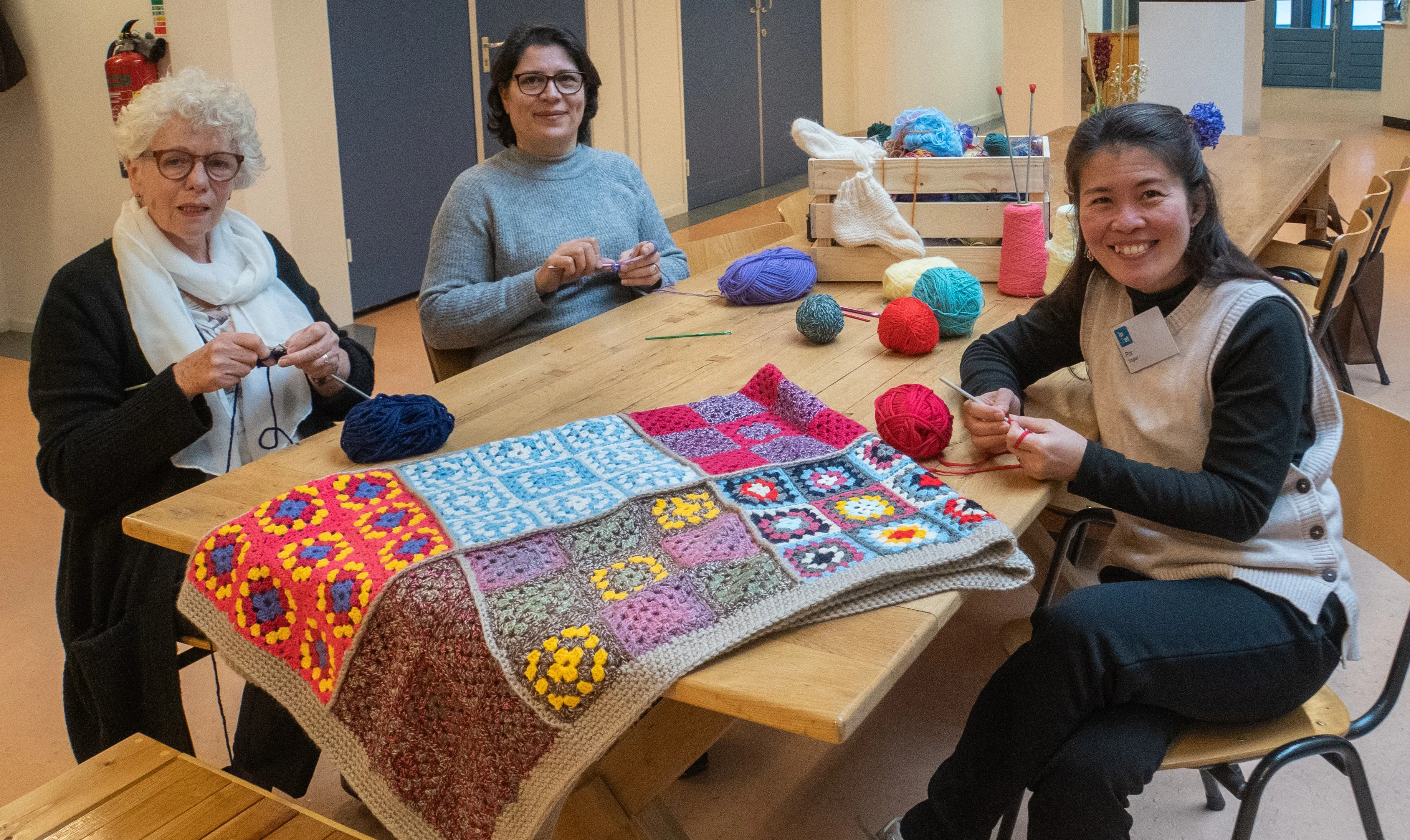 wie haakt er mee met de granny squares fotograaf jeroen stahlecker