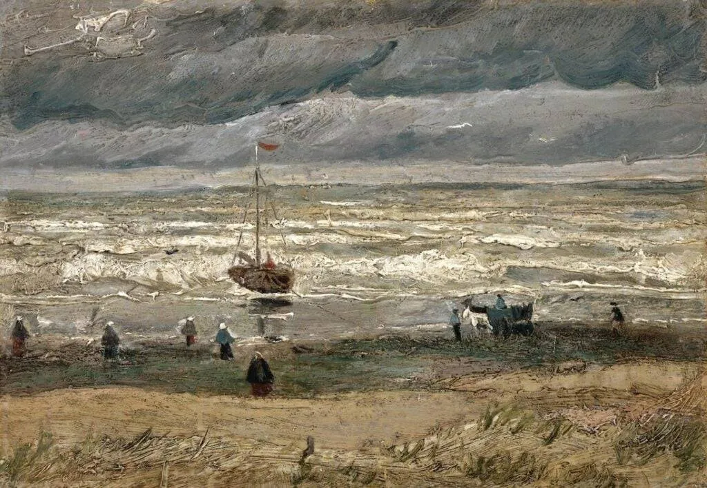 Het-schilderij-Zeegezicht-bij-Scheveningen-1882-1024x708 - eigen collectie Arno Brouwers