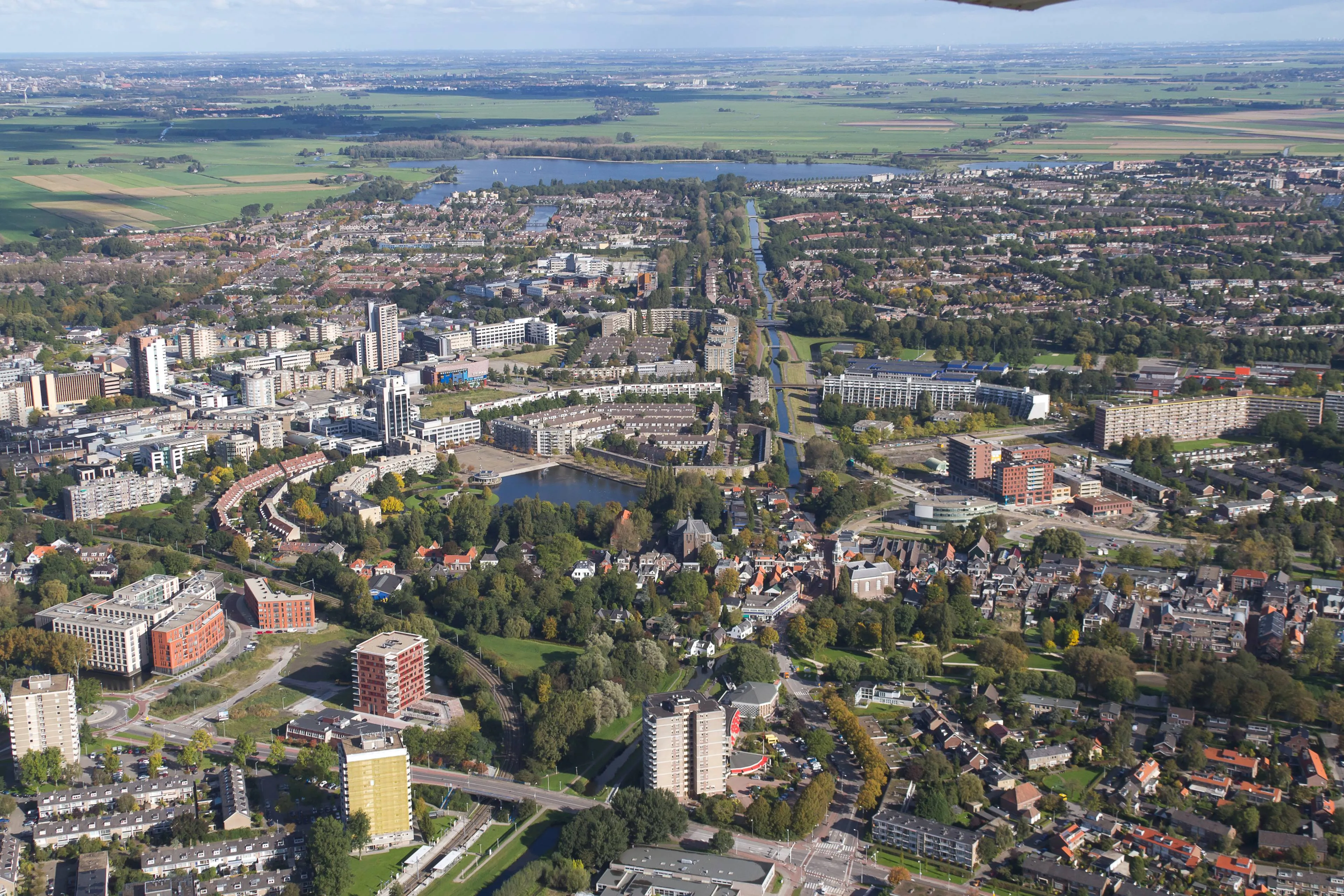 luchtfoto stad Zoetermeer