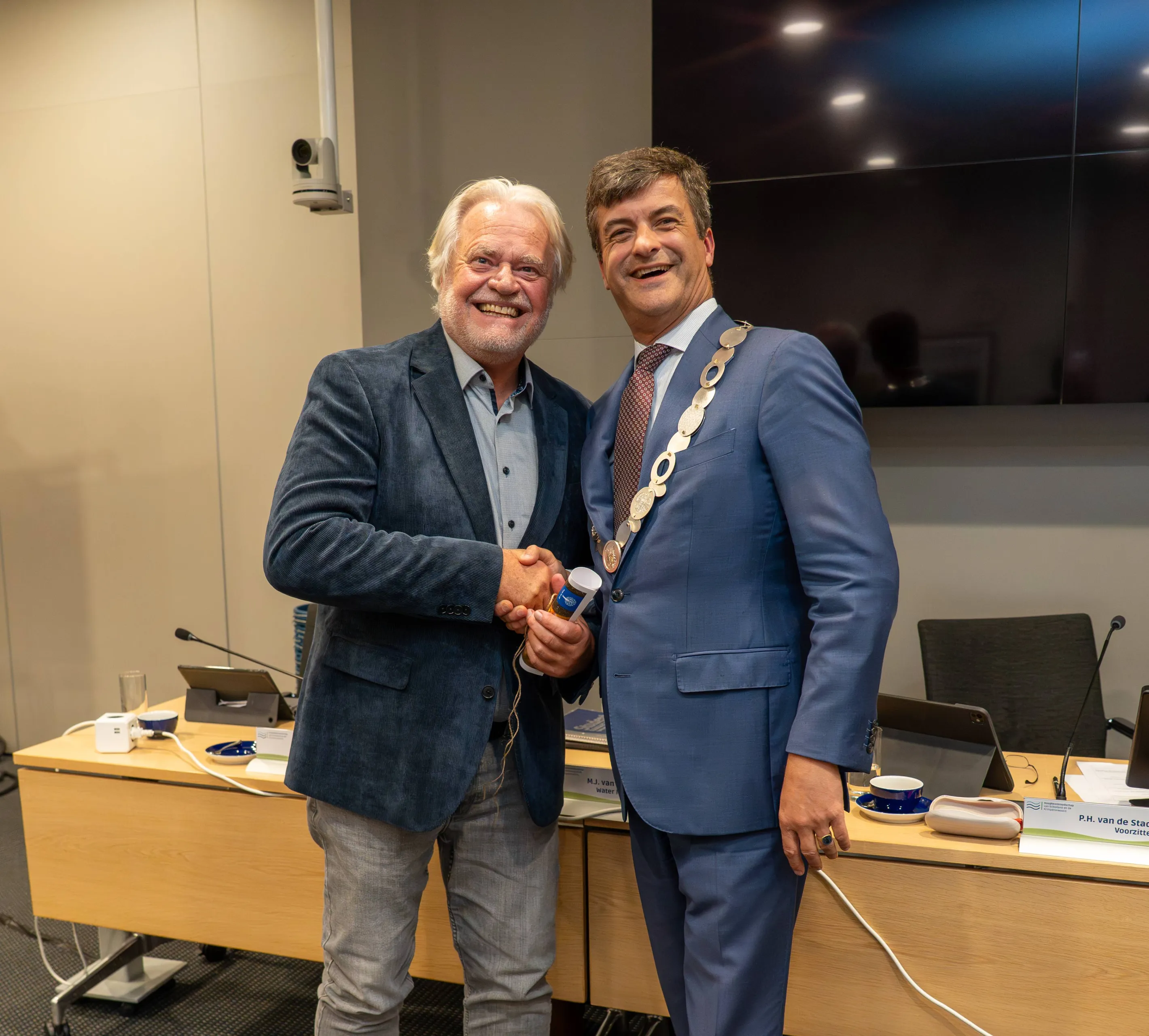 Arjen Hazelebach en Pieter van de Stadt