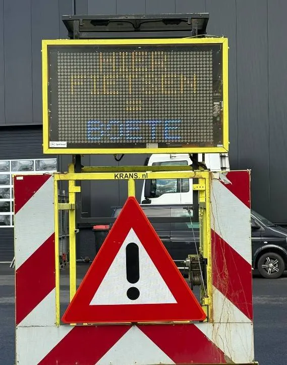 Matrixbord Hier fietsen_boete