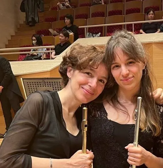 Fluitisten Hurel en Olech