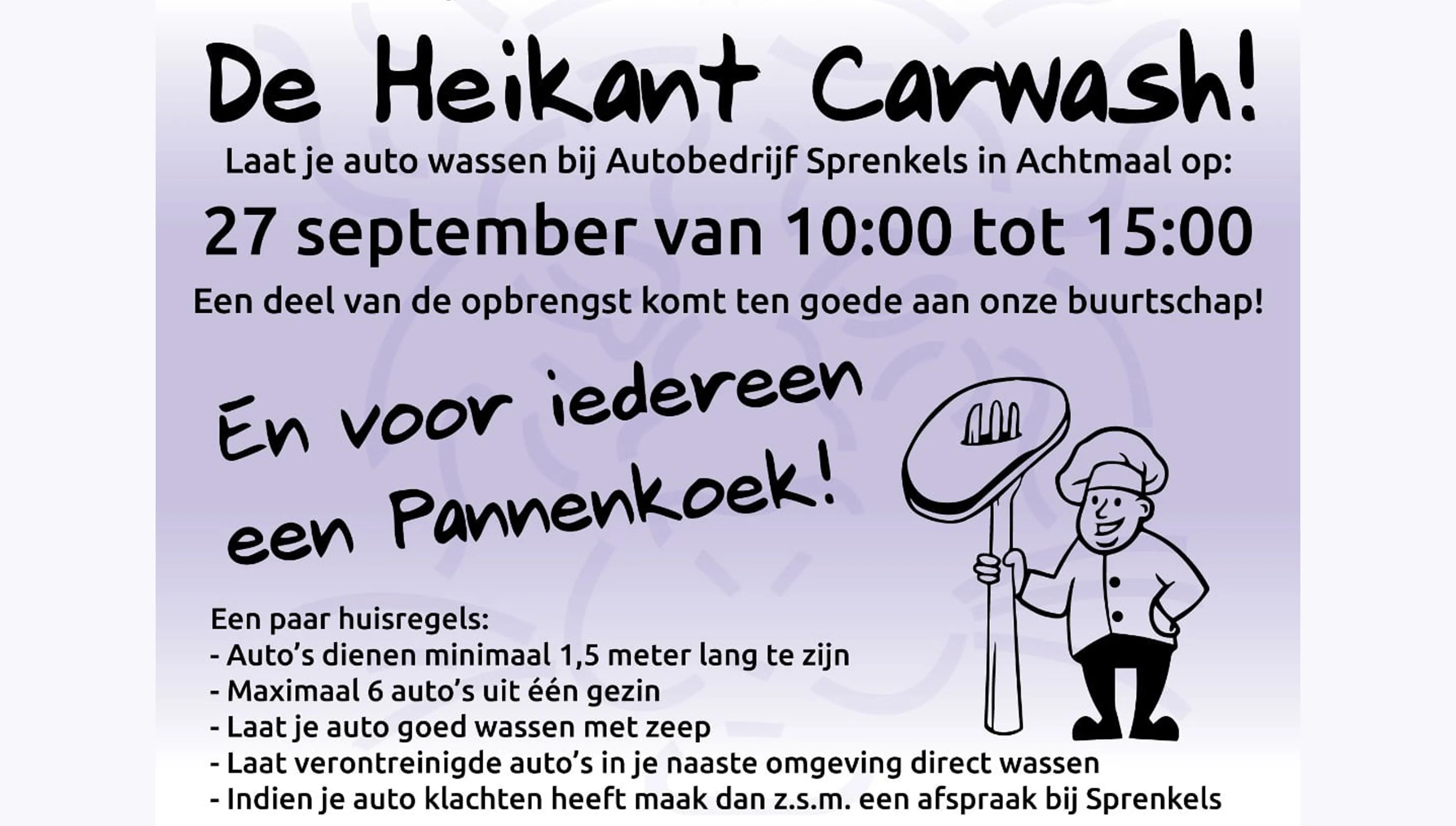 heikant carwash 27 september