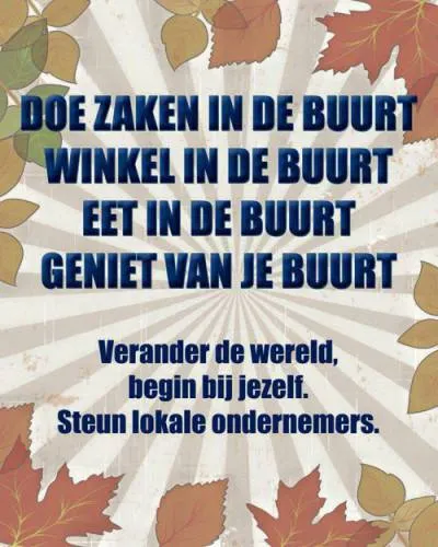 lokale winkels steunen