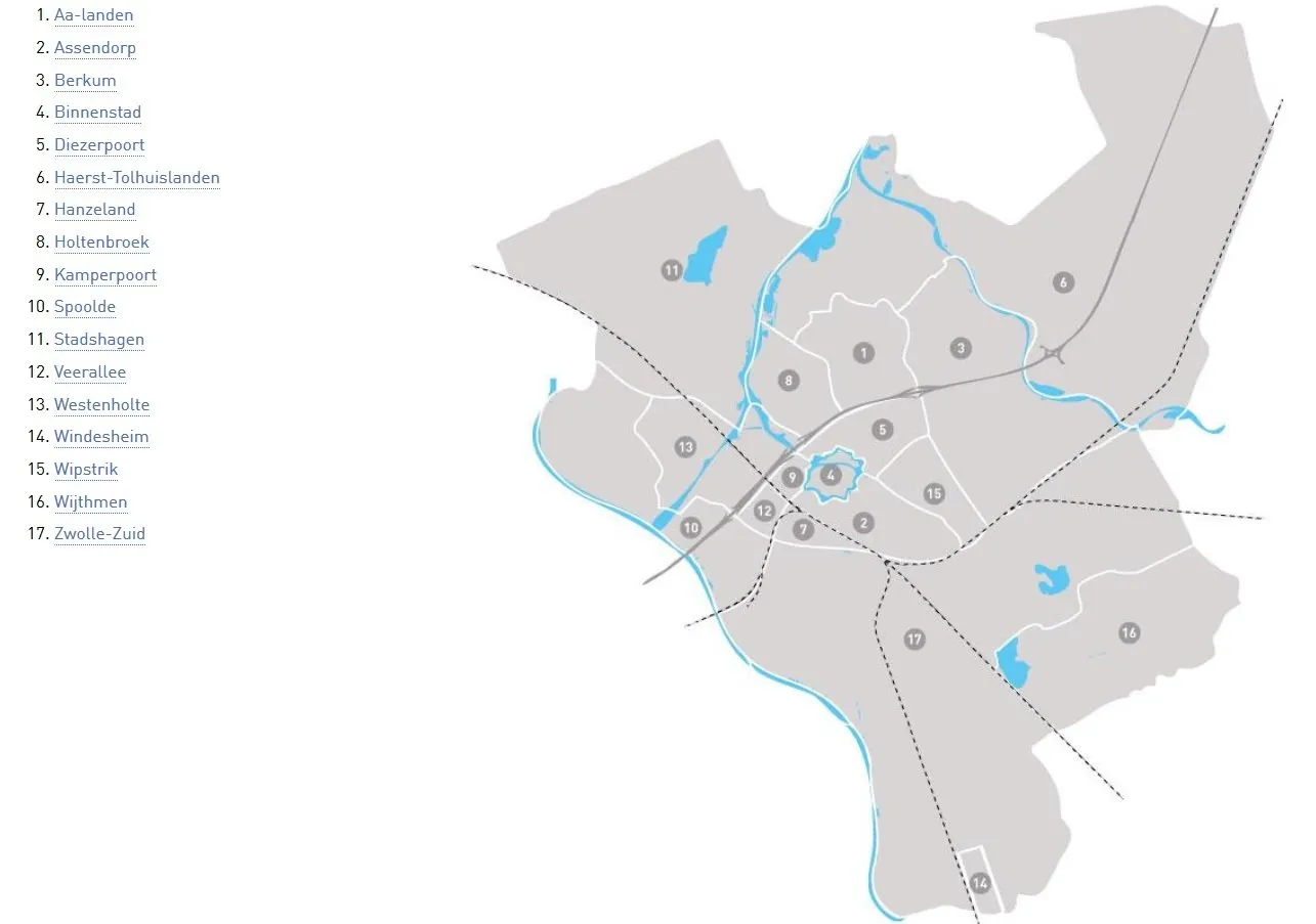 zwolle gemeente indeling in wijken