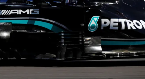 Bargeboards van Mercedes tijdens de Britse GP