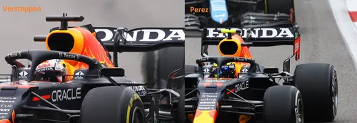 De afstelling van Verstappen en Perez tijdens de GP van Rusland (Foto: Red Bull Content Pool/Getty Images)