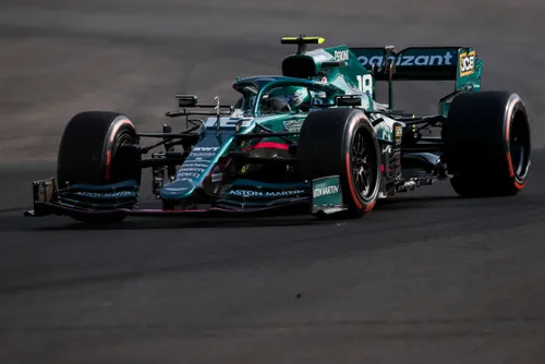 Ook Lance Stroll is aanwezig voor de testdagen.