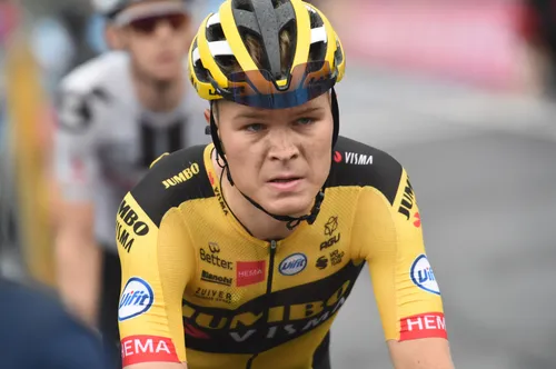 Tobias Foss probeerde het even, maar werd weer ingerekend.