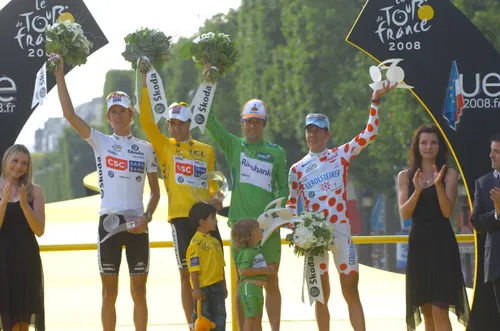 De truiwinnaars van de Tour in 2008