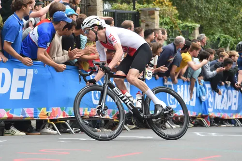 Mauro Schmid bij het WK in Vlaanderen