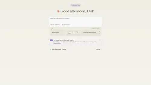 claudeai interface
