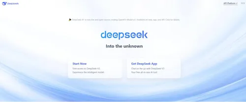 DeepSeek interface