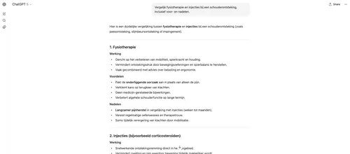 ChatGPT medische vragen