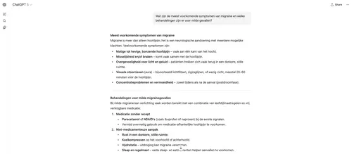 ChatGPT output