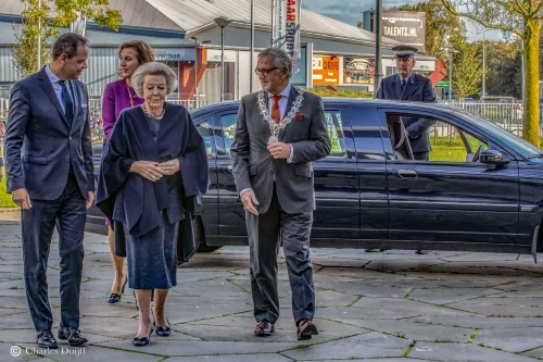beatrix aankomst de meent